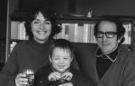 Roger and Peter (2) and I, in the apartment in Wellington, in 1970