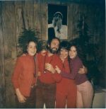 Happy reunion in Oregon when Roger, Peter (13) and Kylie (11) arrived from Australia in Oregon, 1982